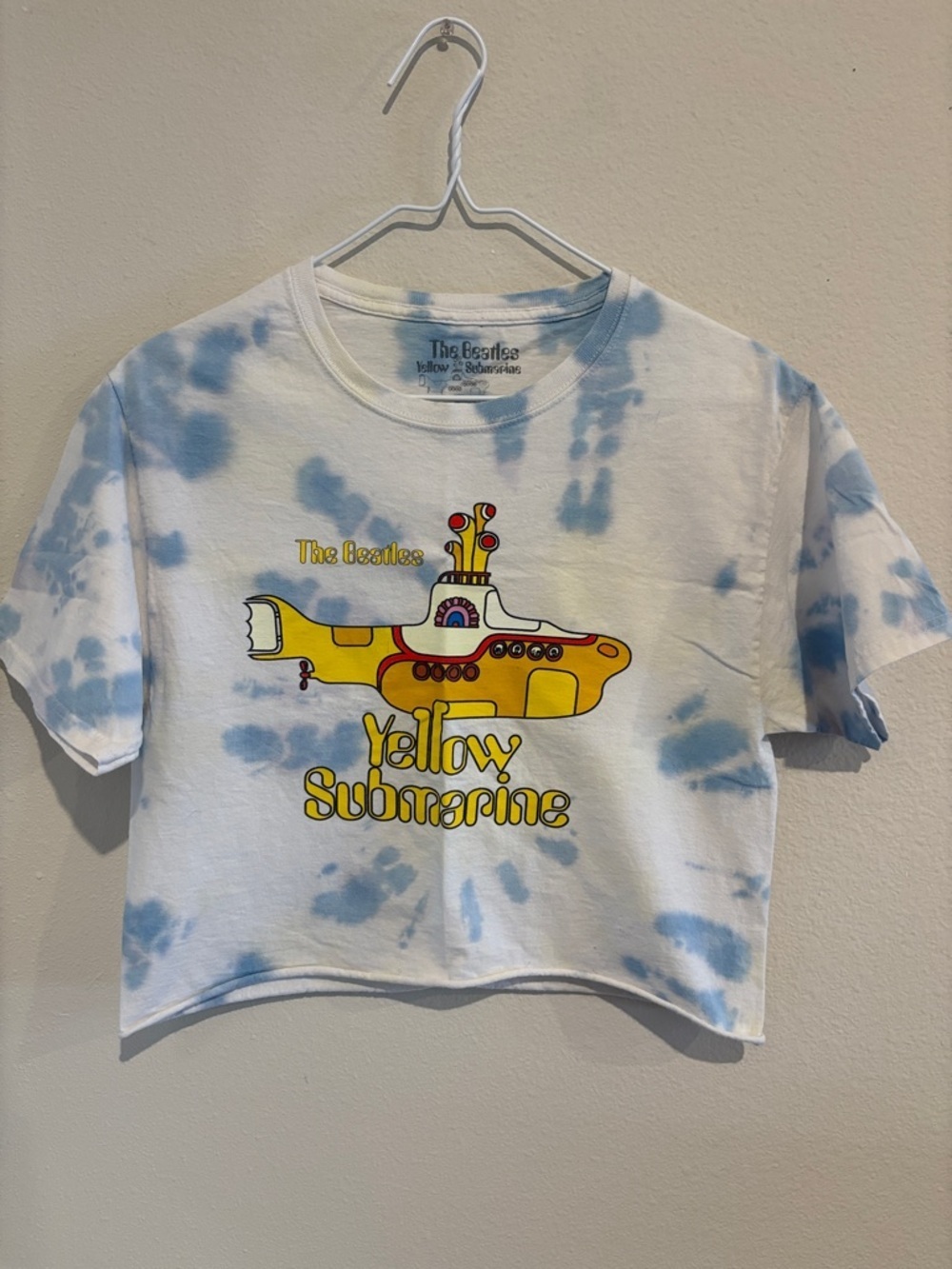 The Beatles yellow submarine cropped t-shirt